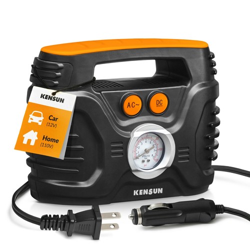 Car tire inflator with gauge - car,