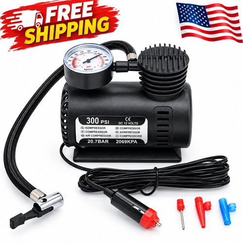 Portable car air compressor - air,