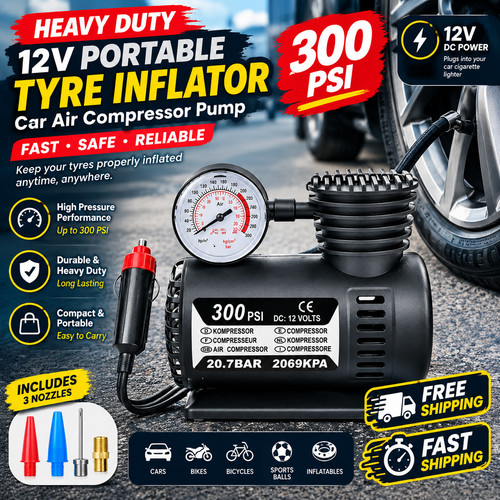 Heavy duty 12v portable 300 - heavy,